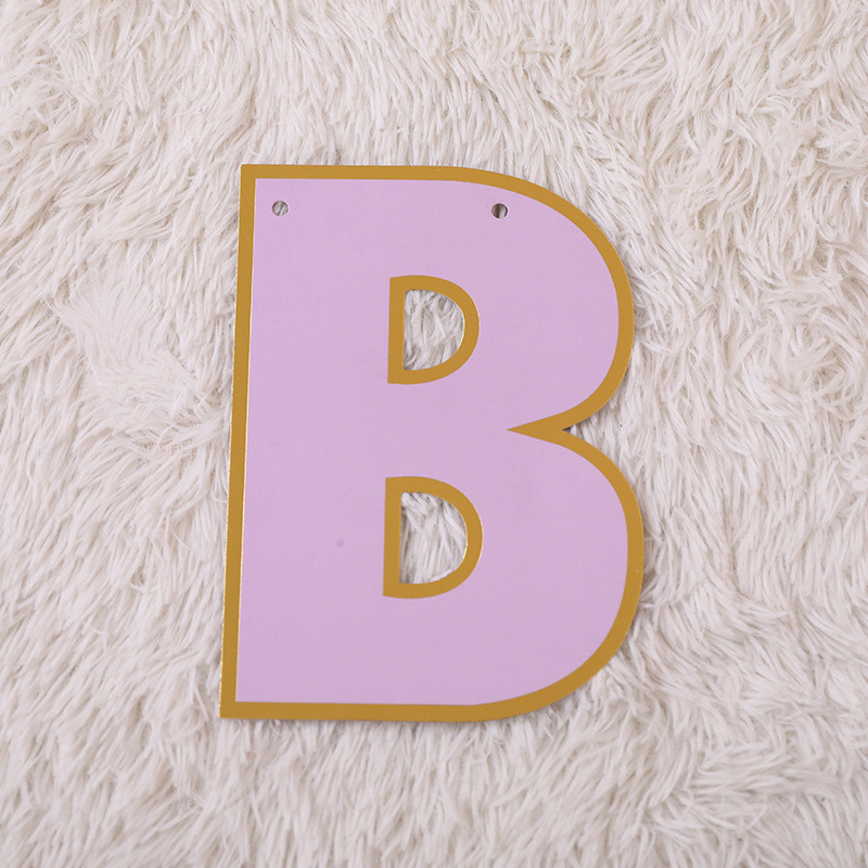 ป้ายวันเกิด พาสเทลขอบทอง ขนาดใหญ่ 80 g. พร้อมส่ง