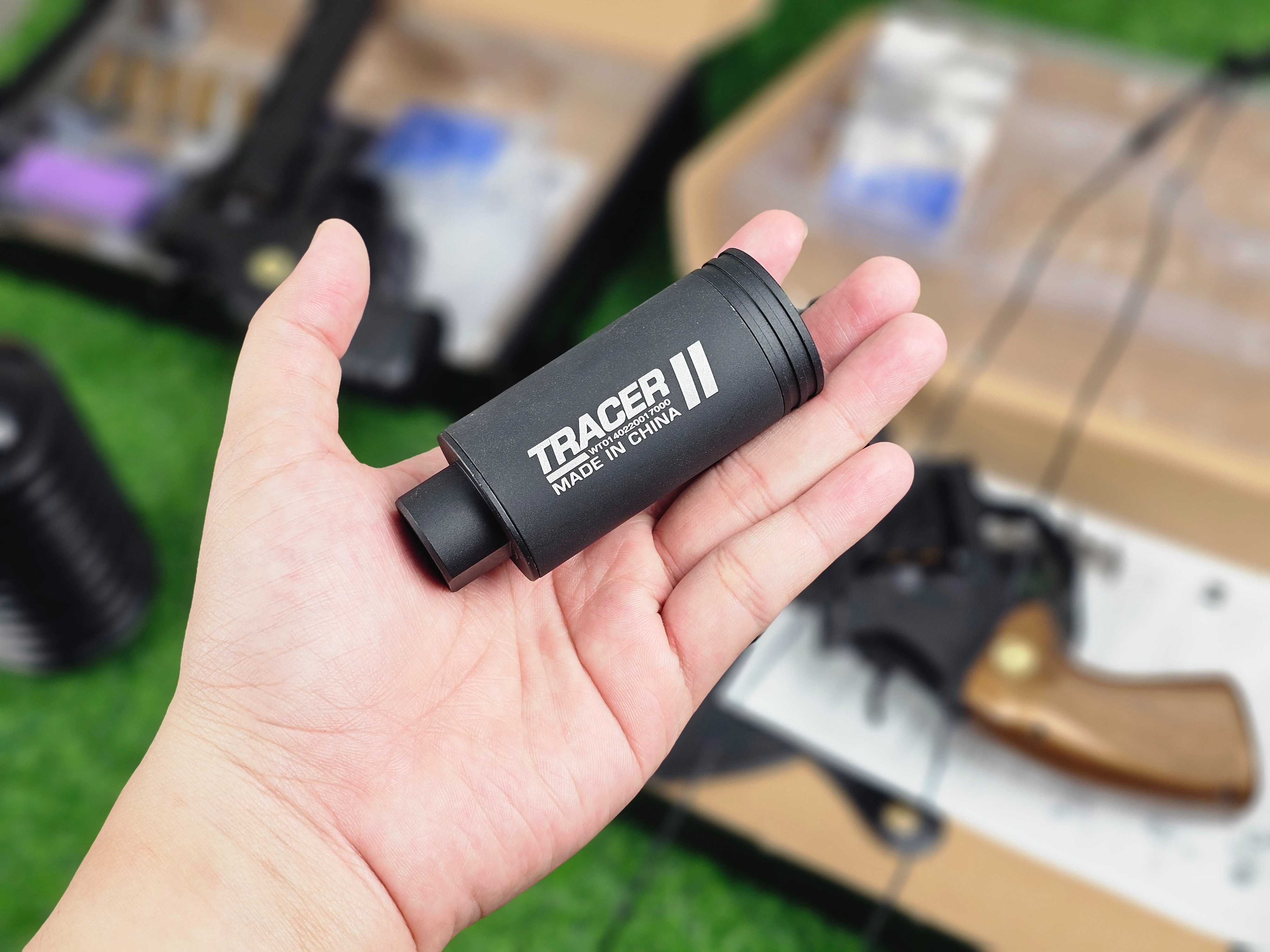 กระบอกไฟปลายปืน (หมูไฟแล๊บ) โลหะเกลียวซ้าย 14 มิล (SHP)