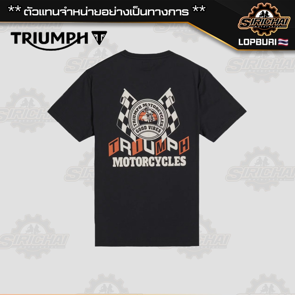 เสื้อยืด Triumph GOOD VIBES BLACK MTSS25131
