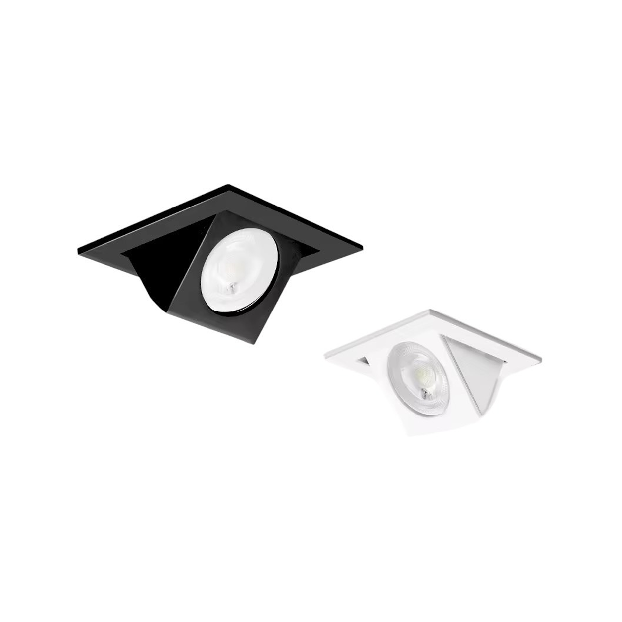 โคมไฟดาวน์ไลท์ ปรับได้ Recessed Downlight Square Adjustable Aluminum IP20