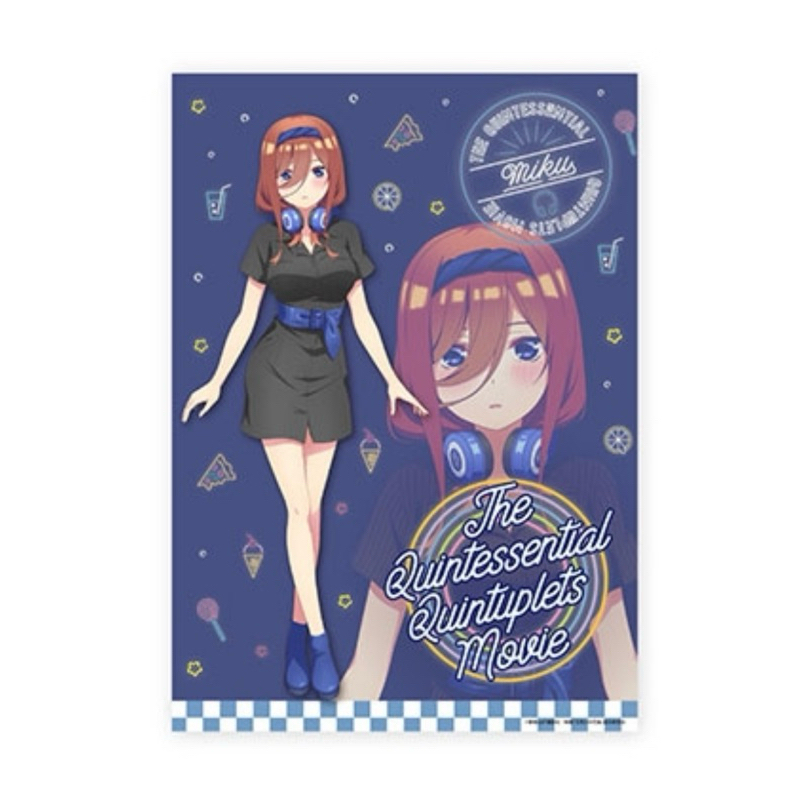 ผ้าแขวน มิคุ -เจ้าสาวผมเป็นแฝดห้า[The Quintessential Quintuplets Movie B2 -Tapestry- Miku Nakano]