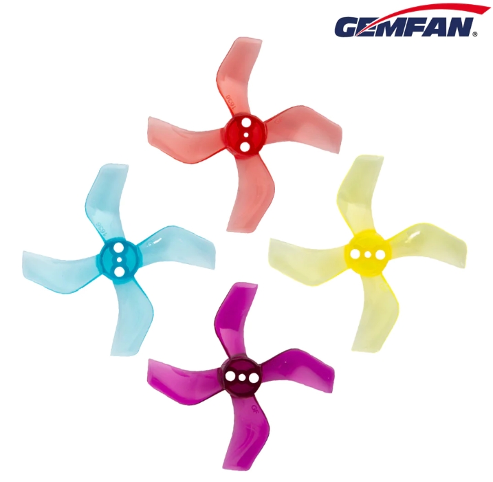 Gemfan 1636-4 40mm Durable 4 Blade รูแกน 1.0mm - 1.5mm Shaft 1ถุง 8ใบ สุ่มสี