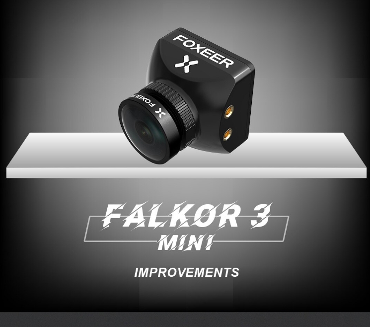 Foxeer Falkor 3 Mini Micro 1200TVL StarLight 0.0001Lux WDR Low Latency FPV Camera OSD กล้องติดโดรน