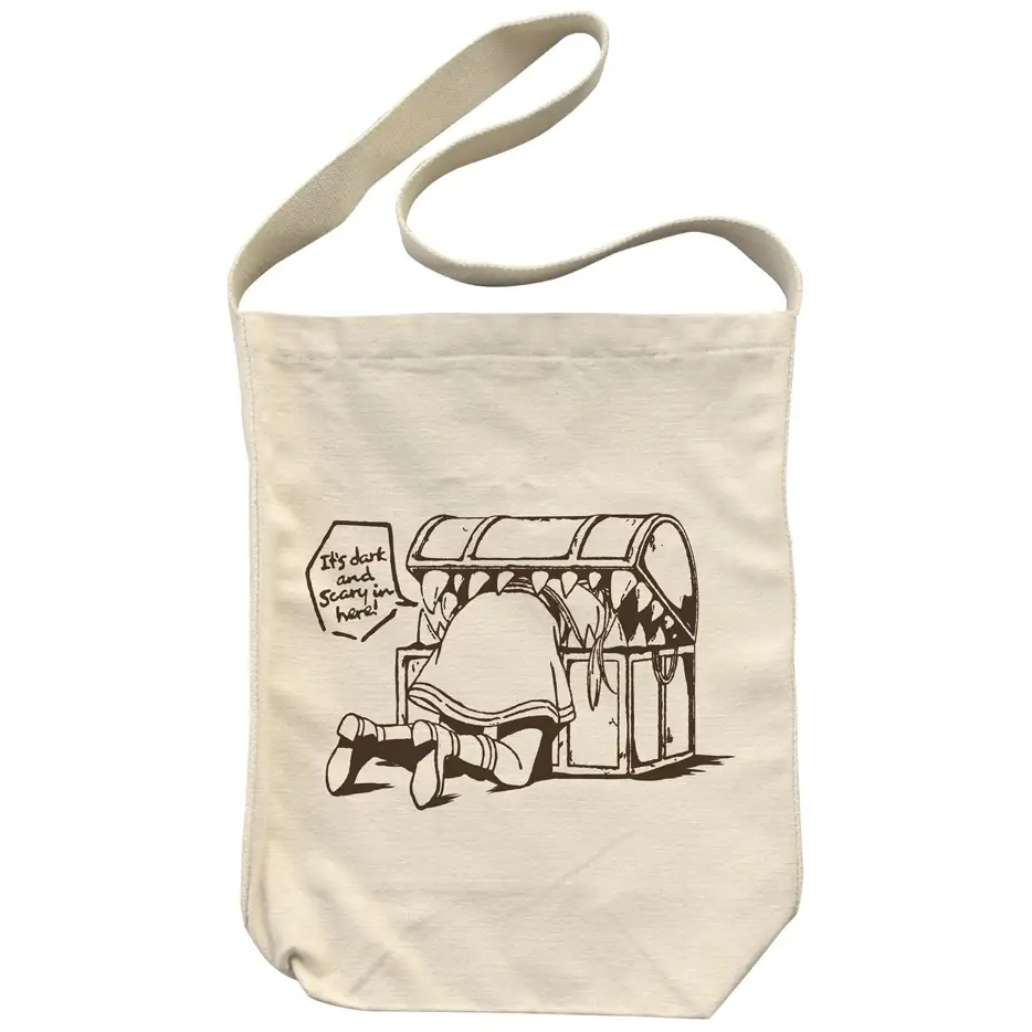 ถุงผ้าสะพายไหล่ ฟรีเรนคำอธิษฐานในวันที่จากลา Frieren: Beyond Journey's End Large Tote Bag Eaten by Mimic