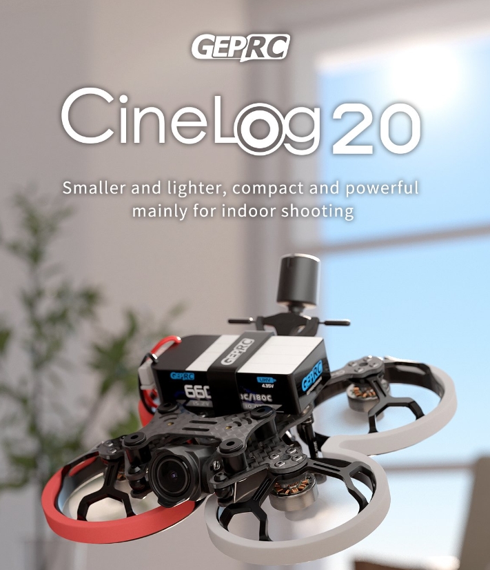 GEPRC CineLog20 HD O3 & Analog FPV Drone ใช้แบต 4เซล ขนาดใบพัด 2นิ้ว