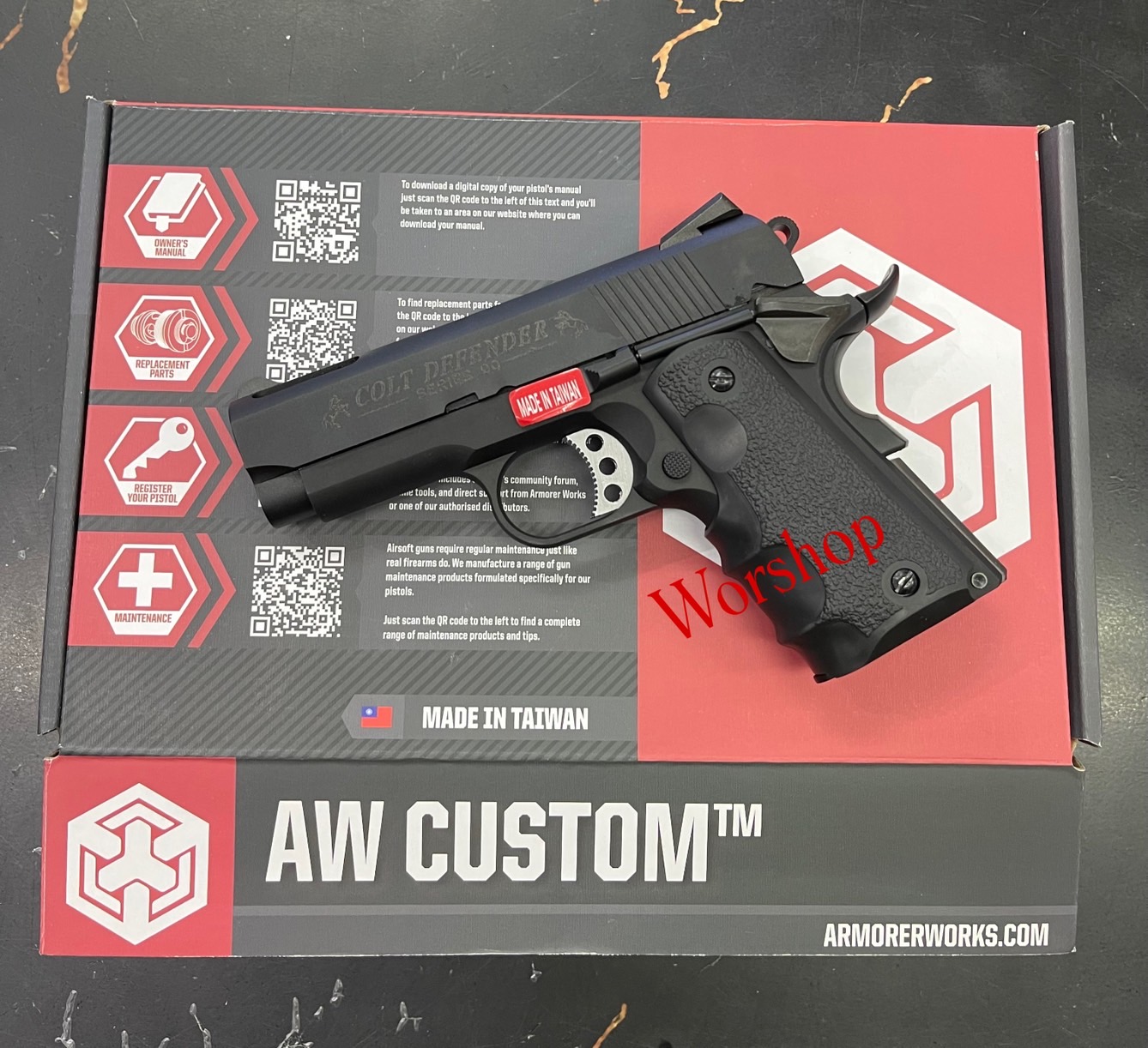 AW Custom NE1002 - V10 1911 Colt Defender สีดำ