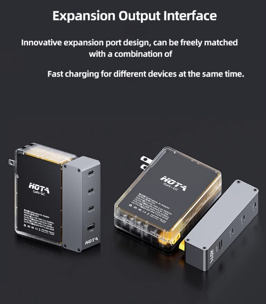 HOTA P24-248W Charger Multi-port PD Quick Charge Type C for Mobile Phone Laptop & HOTA H24 245W GaN Adapter