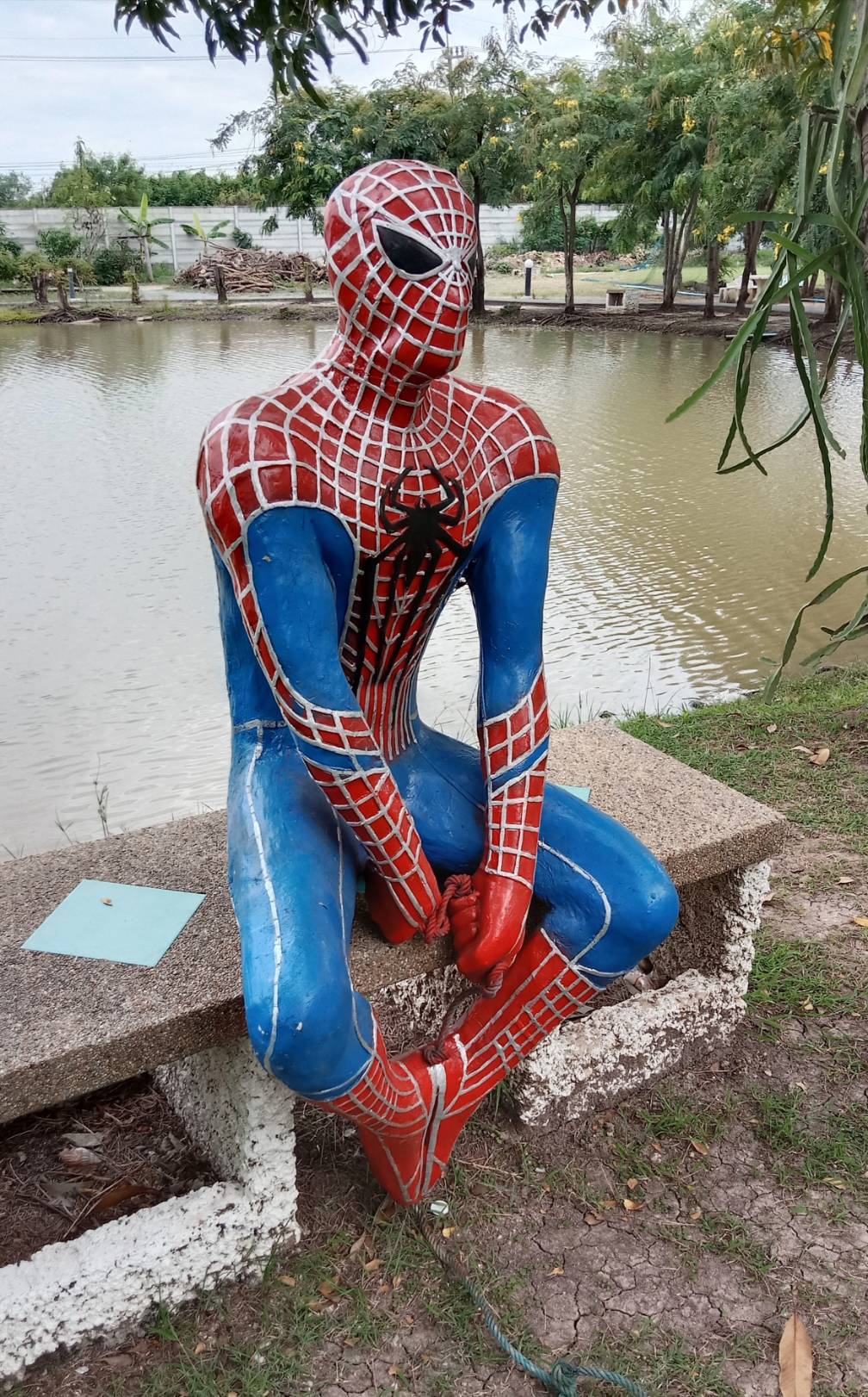 496.หุ่นซูเปอร์ฮีโร่สไปเดอร์แมน สำหรับตกแต่งบ้าน ร้านค้า ร้านอาหาร