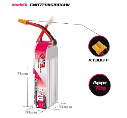 แบต GNB 4เซล 300-1200mah HV XT30 XT60 XT90 แบตสำหรับ RC รถ เรือ เครื่องบิน โดรน หุ่นยนต์ มีให้เลือกหลายขนาดความจุ