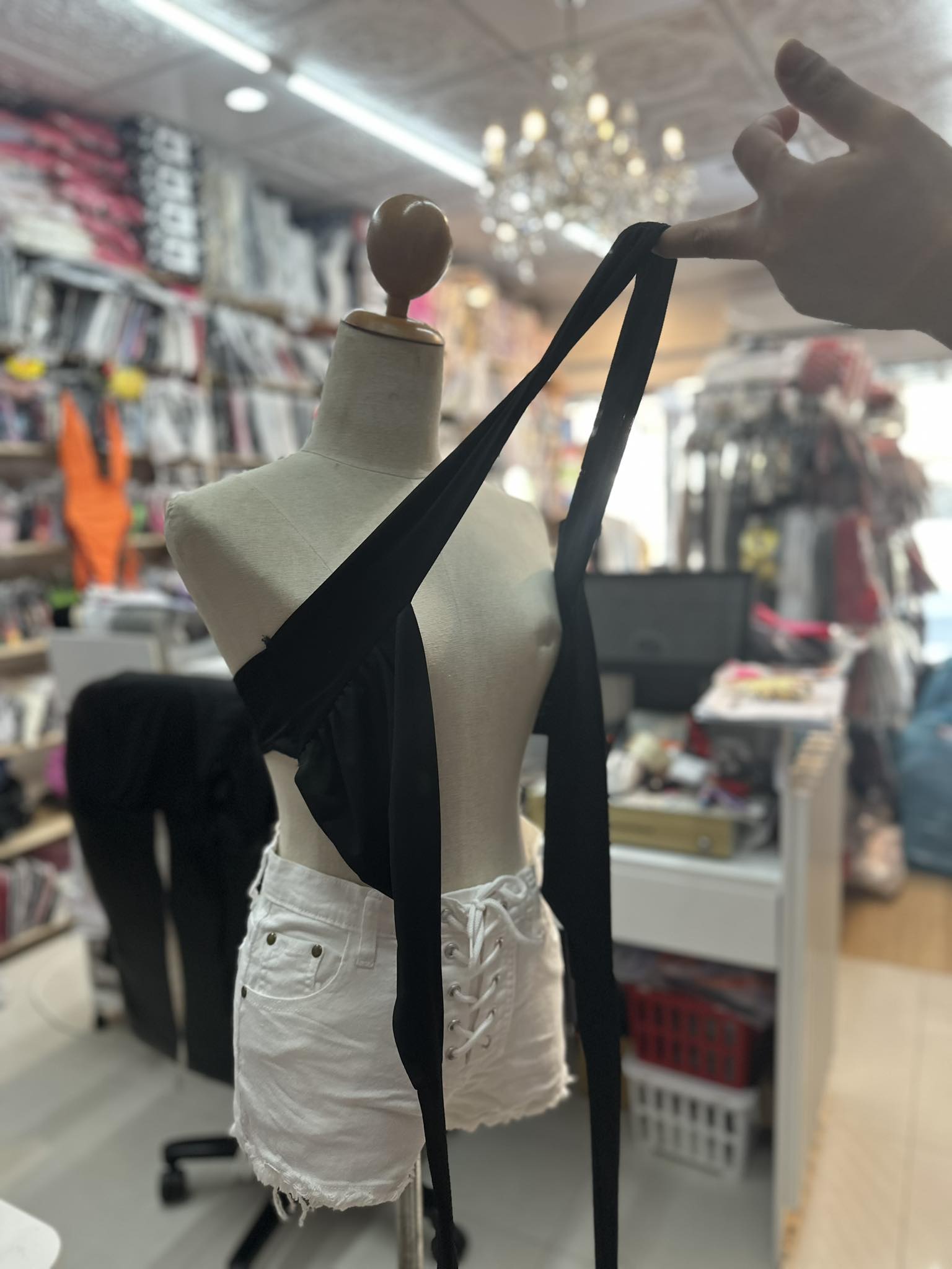 ชุดเซทดำ ไขว้หน้า เซ็กซี่ รหัส CN2203