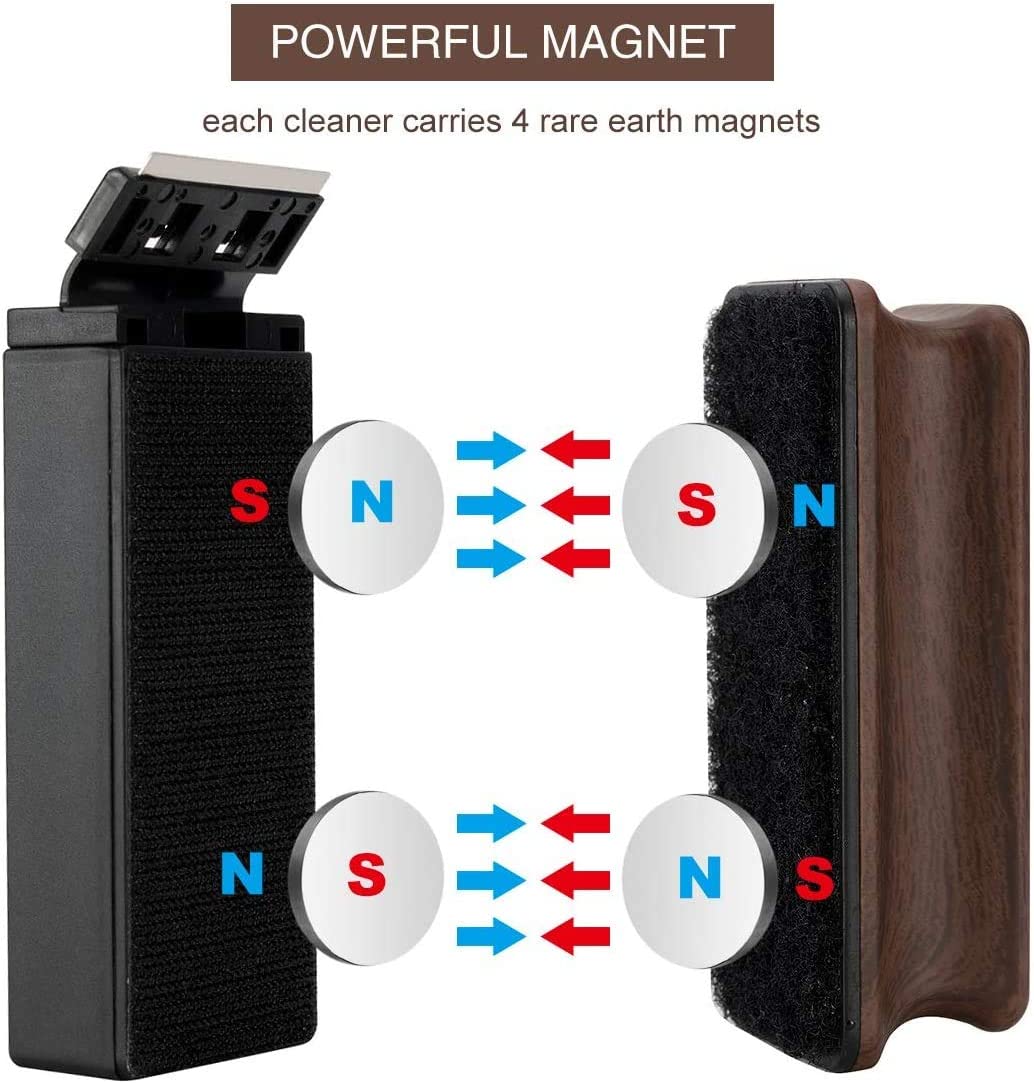 BOSS Super Magnetic Brush (แปรงขัดตู้แม่เหล็กแรงดูดสูง พร้อมใบขูดตะไคร่ สำหรับตู้ปลาที่กระจกหนา)