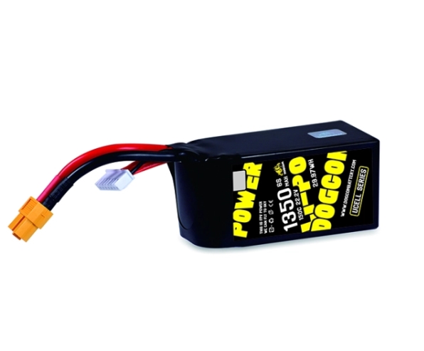 DOGCOM 1350mAh 150C 6S 22.2V UCELL series แบตโดรนคุณภาพสูง