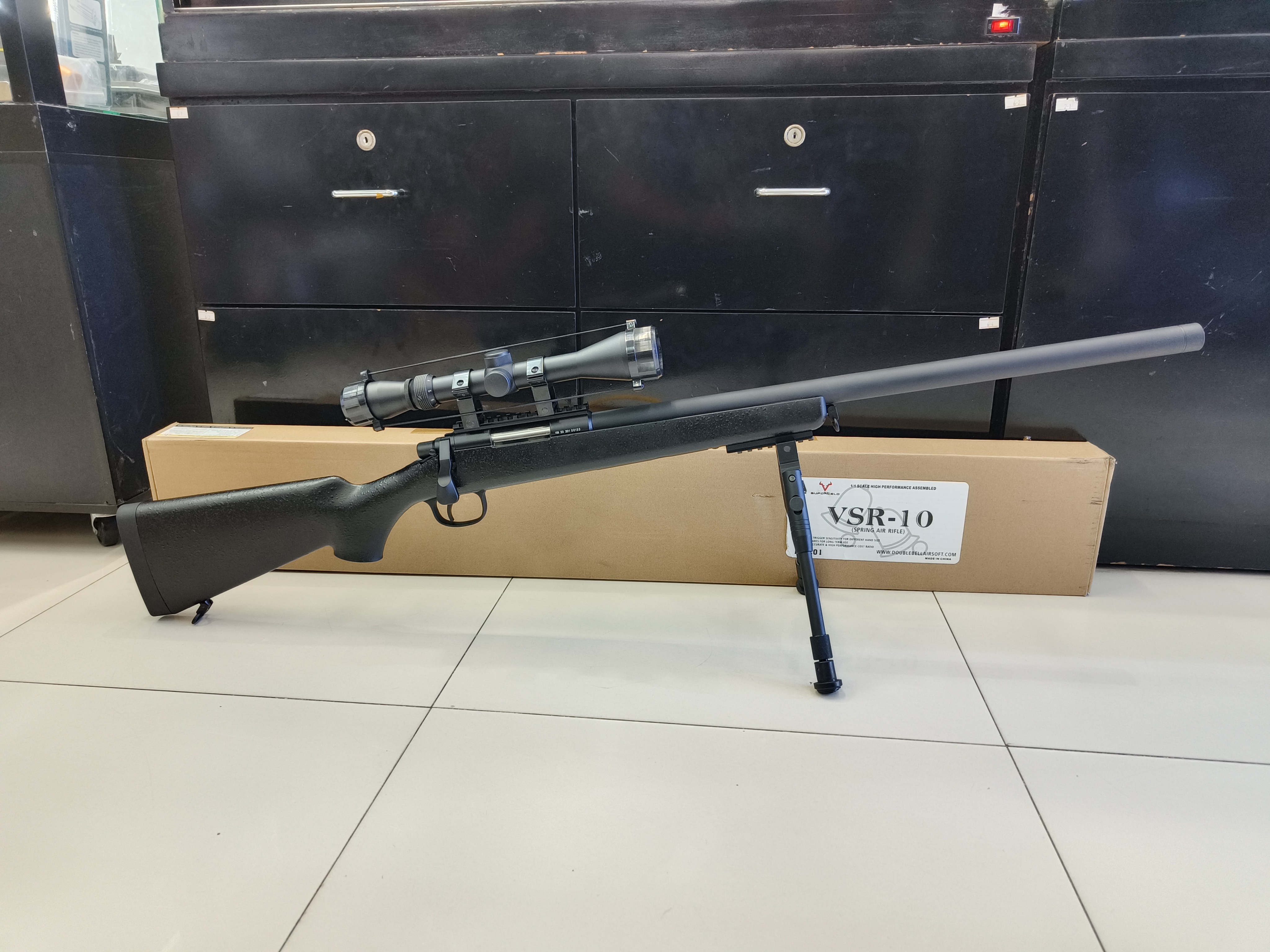 VSR-10 ระบบสปริงชักยิง สีดำ - Double Bell 201