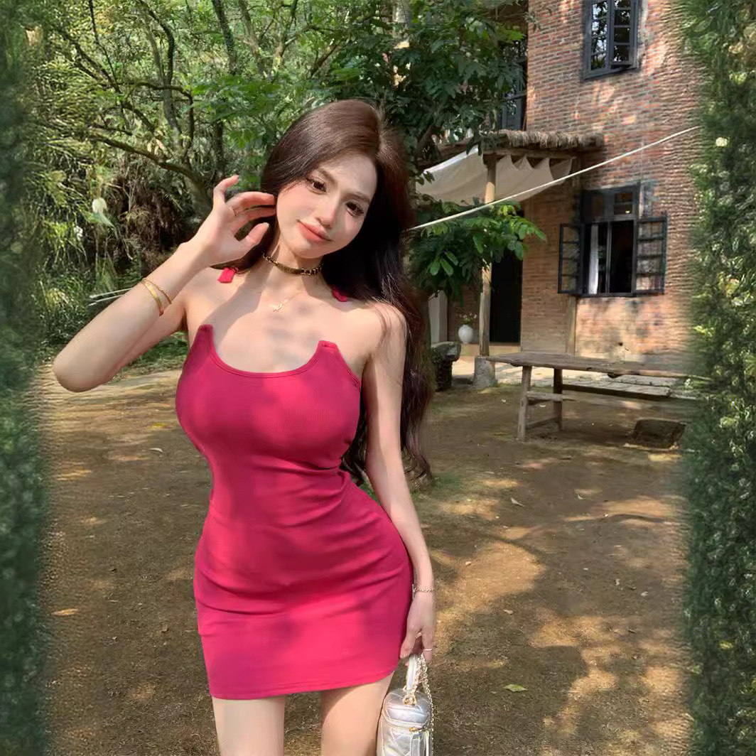 เดรสสายเดี่ยว เซ็กซี่ รหัส CN155