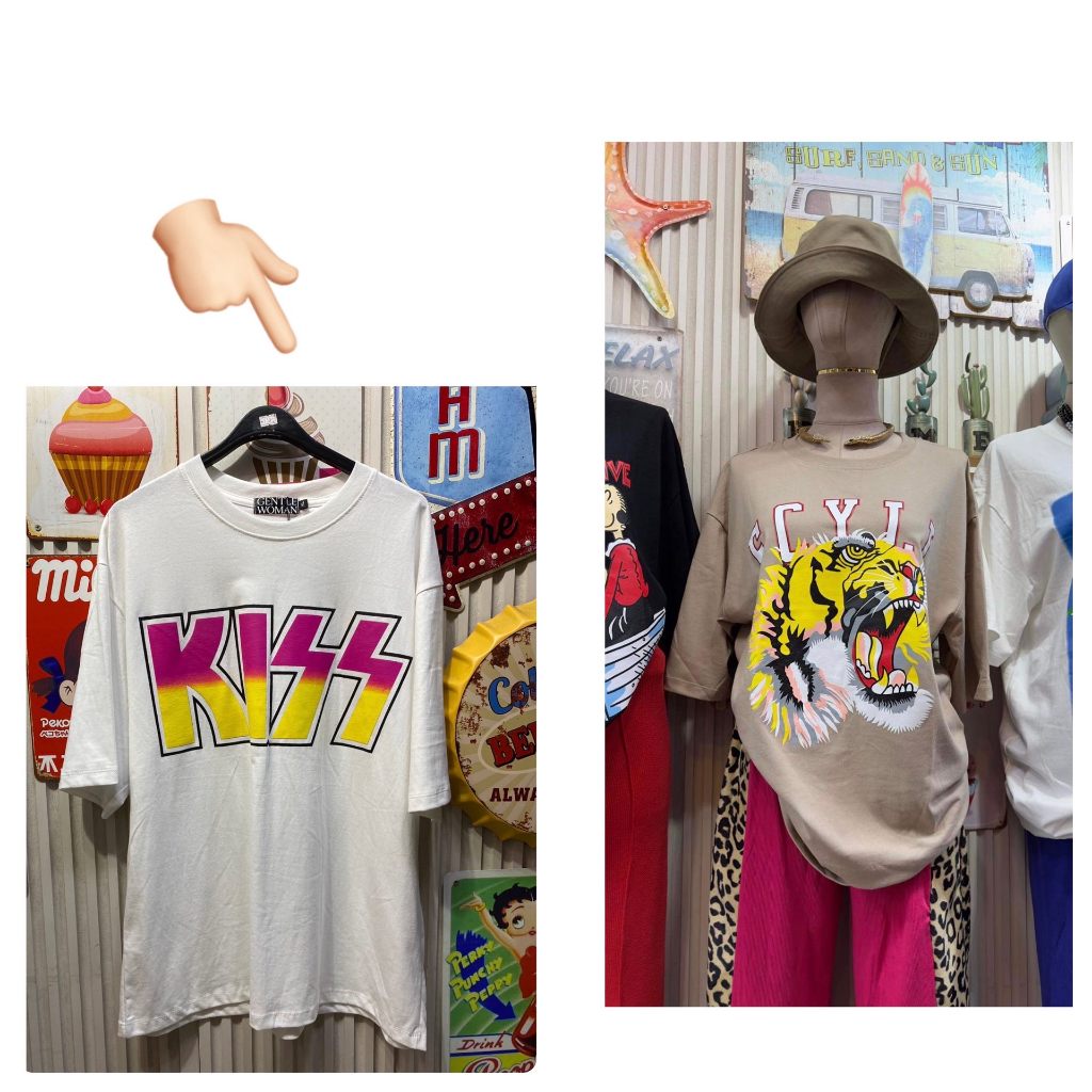 เสื้อยืดแขนกุด เสื้อoversize ลายเท่ พร้อมส่ง