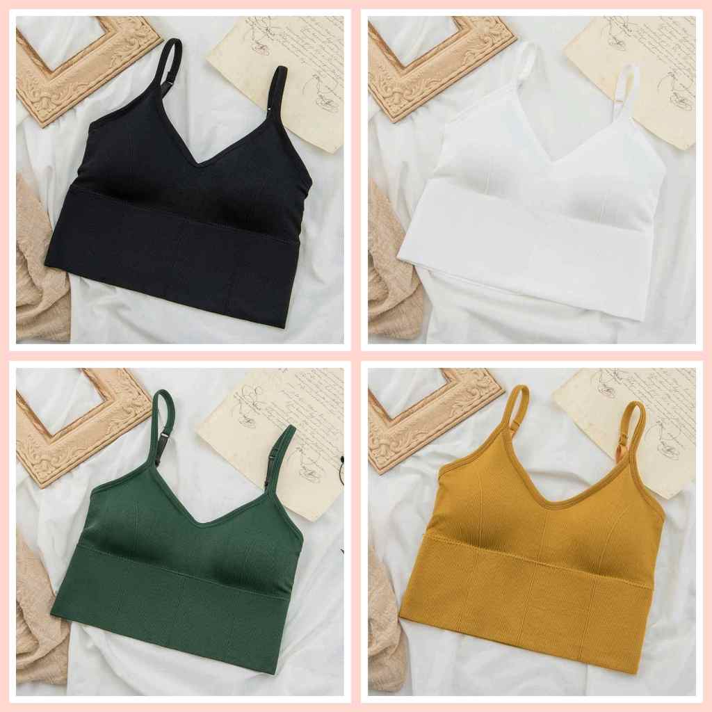 เสื้อสปอร์ตบรา สายเดี่ยวครอป