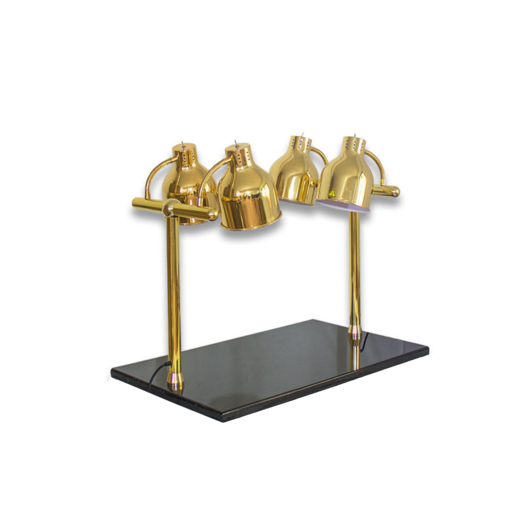 โคมไฟตั้งโต๊ะอุ่นอาหาร 4 หัว Table Heating lamp Food Buffet (Adjustable), Metal + marble E27x4 Max 300W (BF10)