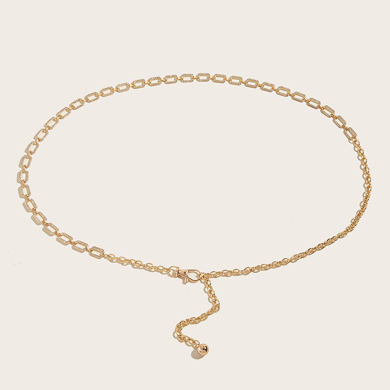 เข็มขัด สายโซ่ เพชร คาดเอวแฟชั่น พร้อมส่ง