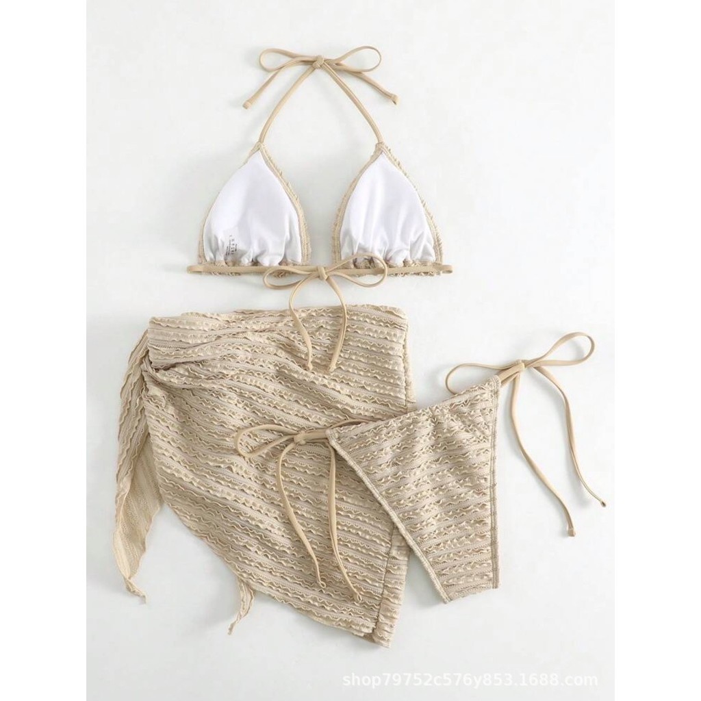 ชุดว่ายน้ำ เซท 3 ชิ้น บิกกินี่ เซ็กซี่ เสริมฟองน้ำ SW048