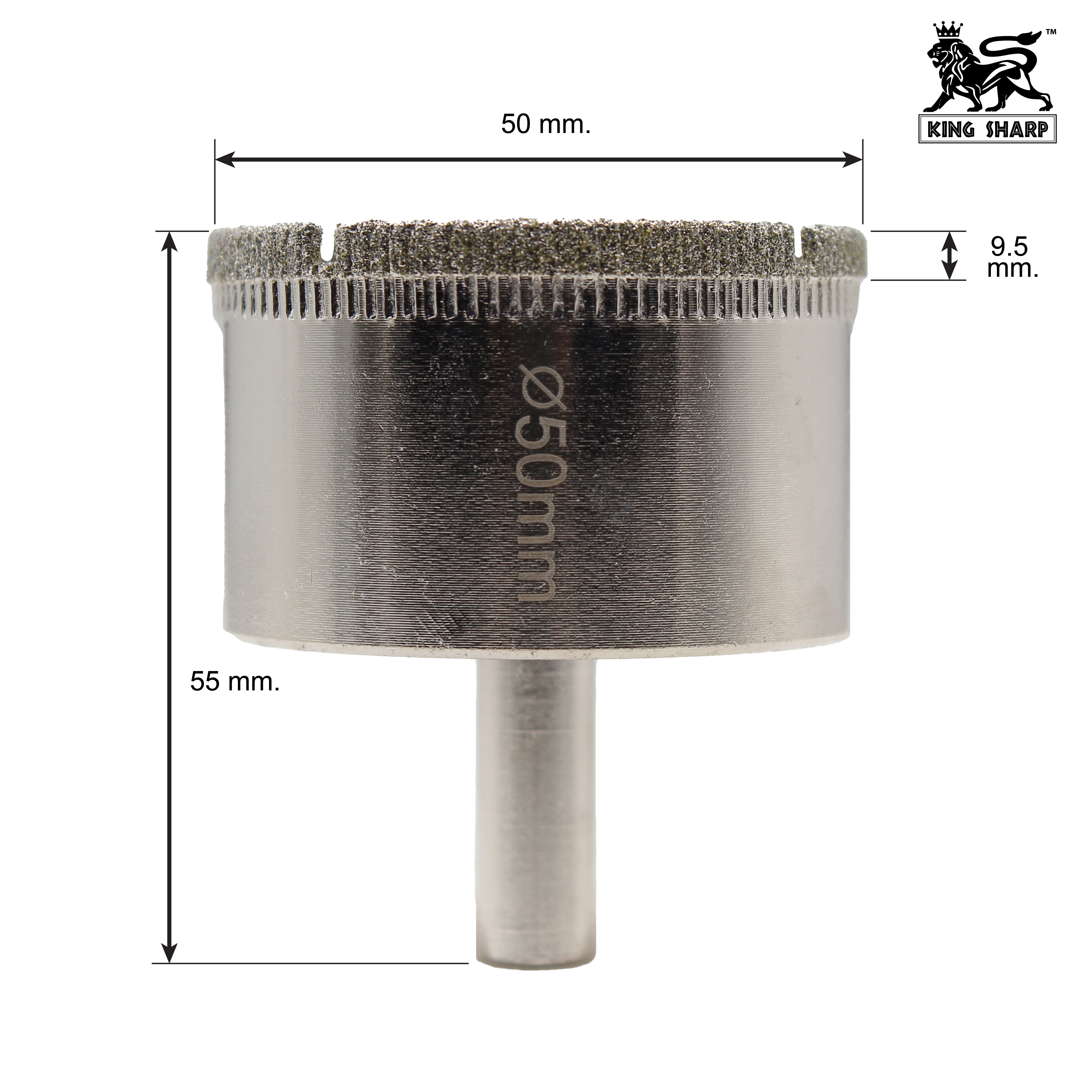 เพชรเจาะกระจก KINGSHARP (P) 50x55 mm.