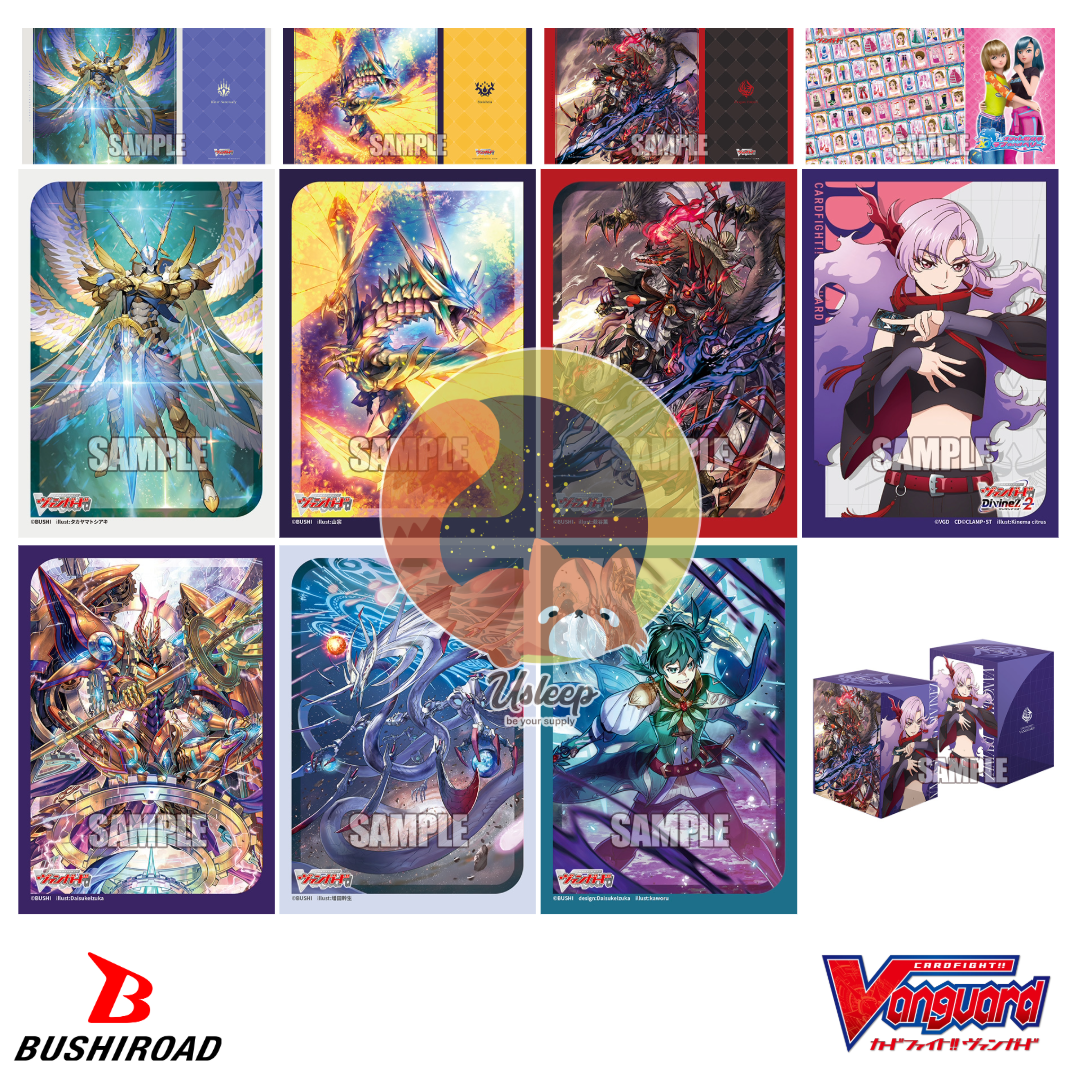 [PRE-ORDER] Bushiroad Sleeve Mini & Deck Holder V3 & Rubber Mat V2 Cardfight!! Vanguard : Rezael Vita, Levidras Empireo, Varga Dragres, Sybilt (Nao)