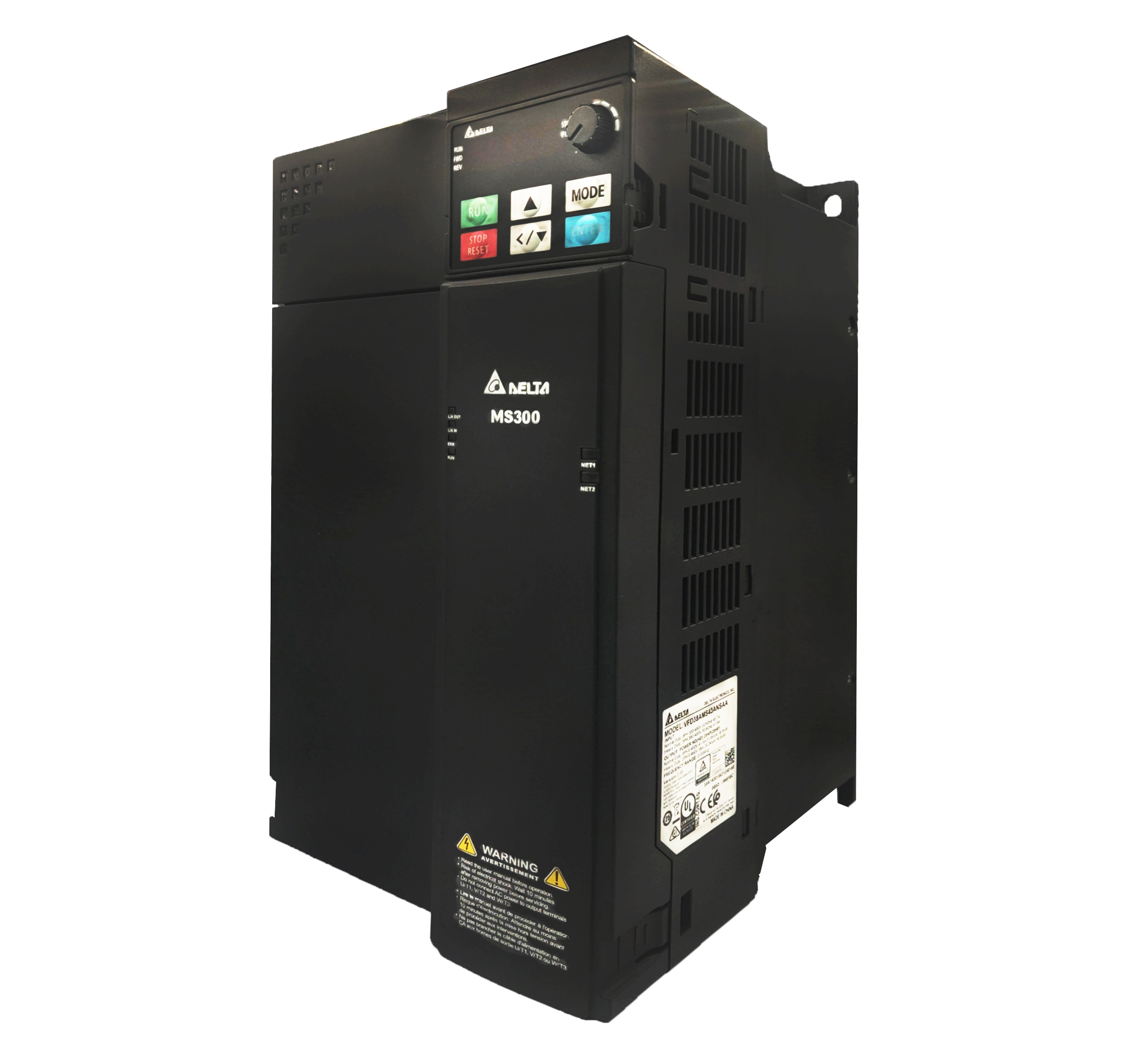 Delta MS300 Model VFD45AMS43ANSAA 30HP 22kW Input 380V