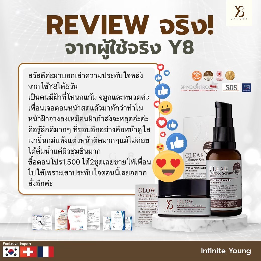Serum 1 ขวด เคลียร์สิว กระชับรูขุมขน แถมฟรีอีก 1 ขวดทันที (หมดแล้วหมดเลย)