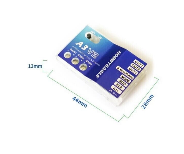 Hobby eagle Gyro A3 V2 Airplane Flight Controller Stabilizer for RC plane ไจโร สำหรับเครื่องบิน ทำให้บินง่ายขึ้น
