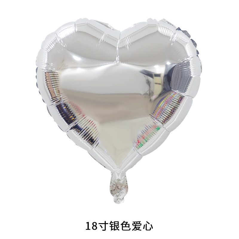 ลูกโป่งหัวใจ 18 นิ้ว ตกแต่งฉากวันเกิด (1ชิ้น)