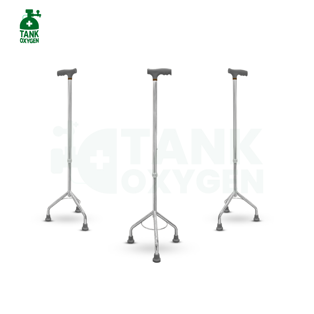 ไม้เท้าอลูมิเนียม 3 ขา (แบบหัวค้อน Tripod Cane)