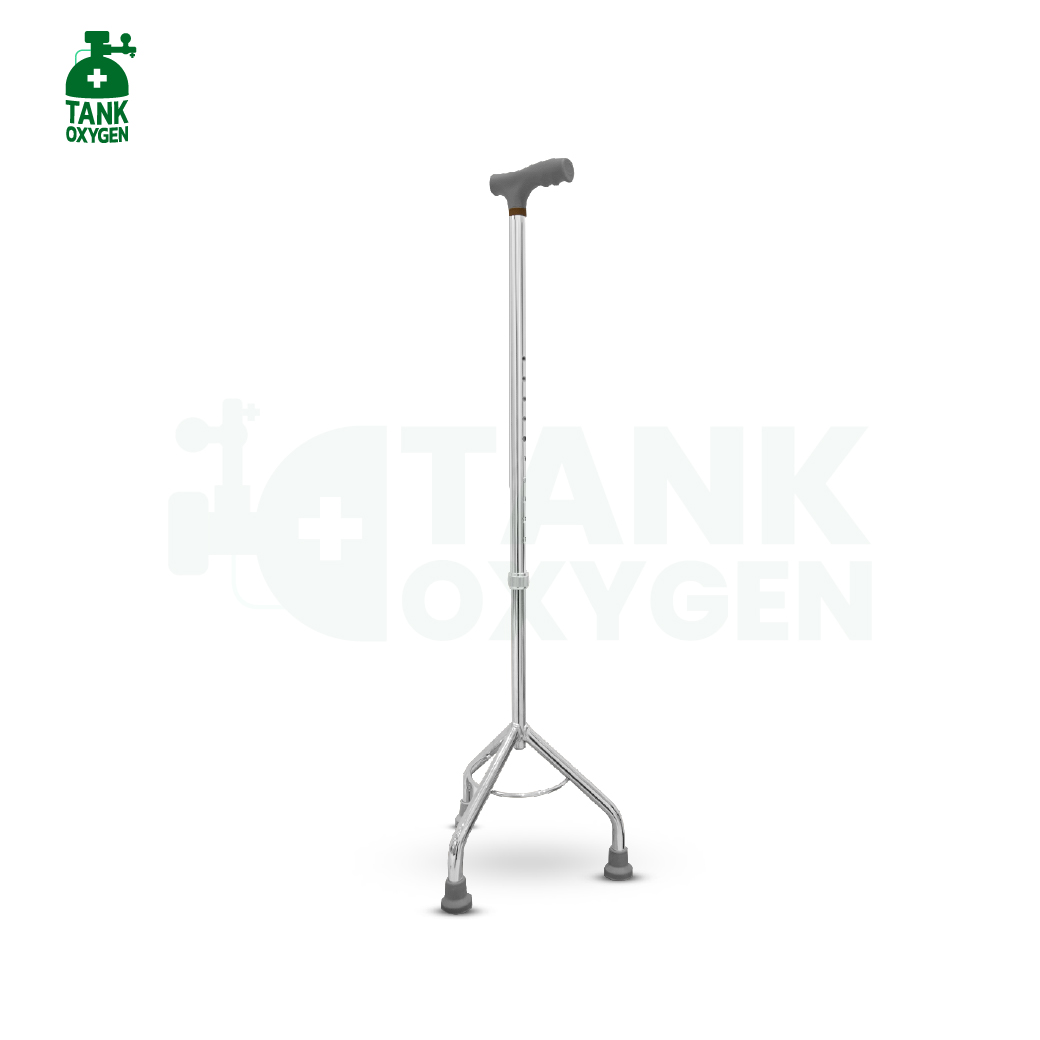 ไม้เท้าอลูมิเนียม 3 ขา (แบบหัวค้อน Tripod Cane)