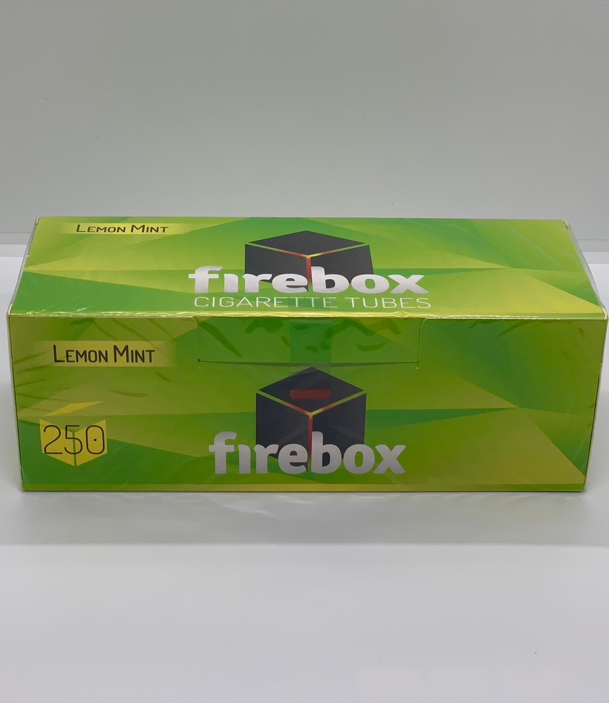 Firebox ก้นกรองบุหรี่ รุ่นร้อนกลิ่นเลม่อนมิ้น บรรจุ 250 มวน ความยาวของมวน 17 มม.