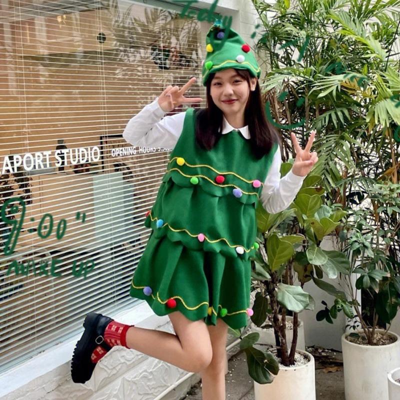 ชุดคริสต์มาส เดรสคริสต์มาส เด็ก-ผู้ใหญ่ เทศกาลปีไหม่ พร้อมส่ง