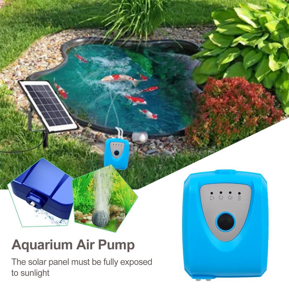 SOLAR AERATOR AIR PUMP(ปั๊มลมพลังงานแสงอาทิตย์ ปั๊มลมโซล่าเซลล์ อุปกรณ์ครบพร้อมใช้งาน มีแบตเตอรี่ในตัว)