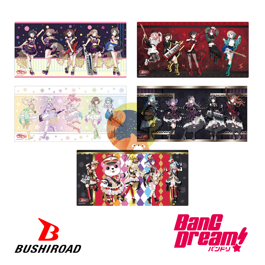 [PRE-ORDER] Bushiroad Rubber Mat V2 BanG Dream! 10th Anniversary: Poppin'Party, Afterglow, Pastel*Palettes, Roselia, Hello Happy World!