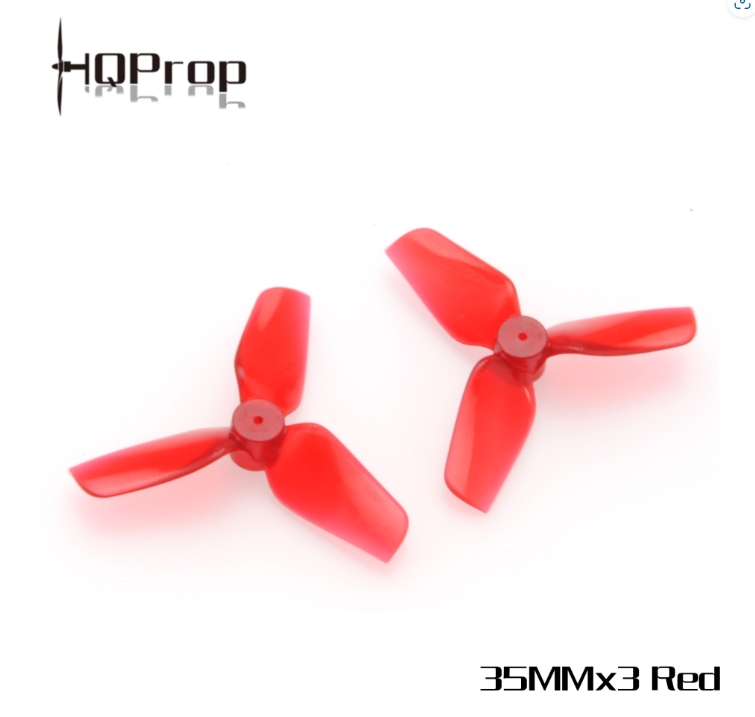 HQProp 35MMX3 แกน 1MM Shaft Micro Whoop Prop 1ถุง 4ใบ สุ่มสี