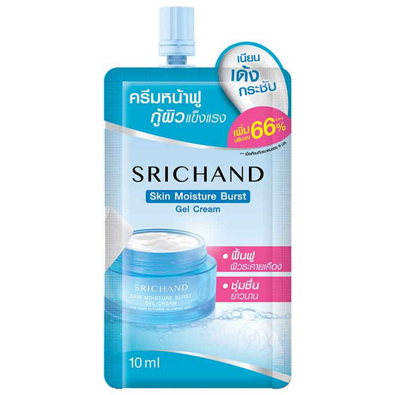 8858696814720 ศรีจันทร์ ครีมหน้าฟู กู้ผิวแข็งแรง 10มล. / ฟ้าอ่อ