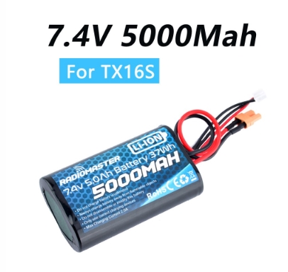 Radiomaster TX16S Li-ion Battey 5000mAh 2S 7.4V XT30 JST-XH Plug TX16s Transmitter