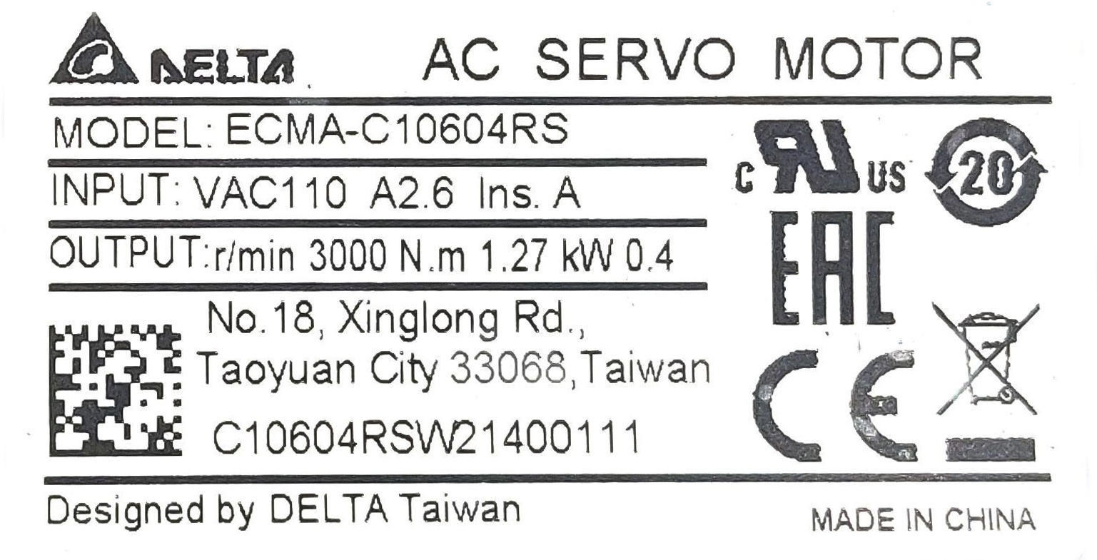 Servo Motor ECMA-C10604RS
