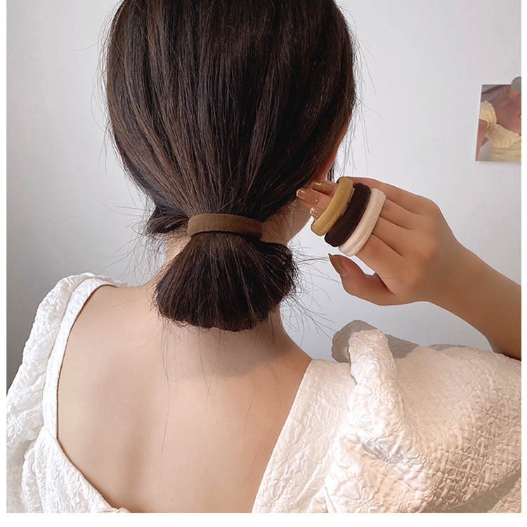 หยังยางรัดผม หนังยางมัดผม แบบหนายึดหยุ่นสูง