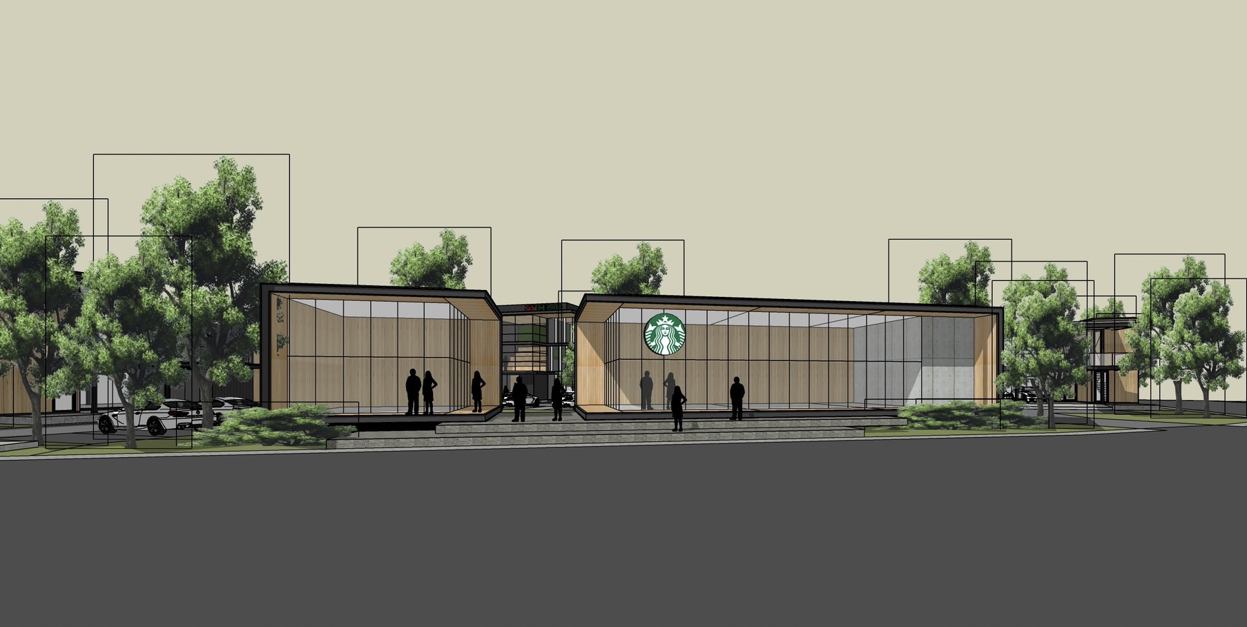 โชว์รูมและออฟฟิศ 2 ชั้น ขนาด 200 ตารางเมตร (อาคารA)