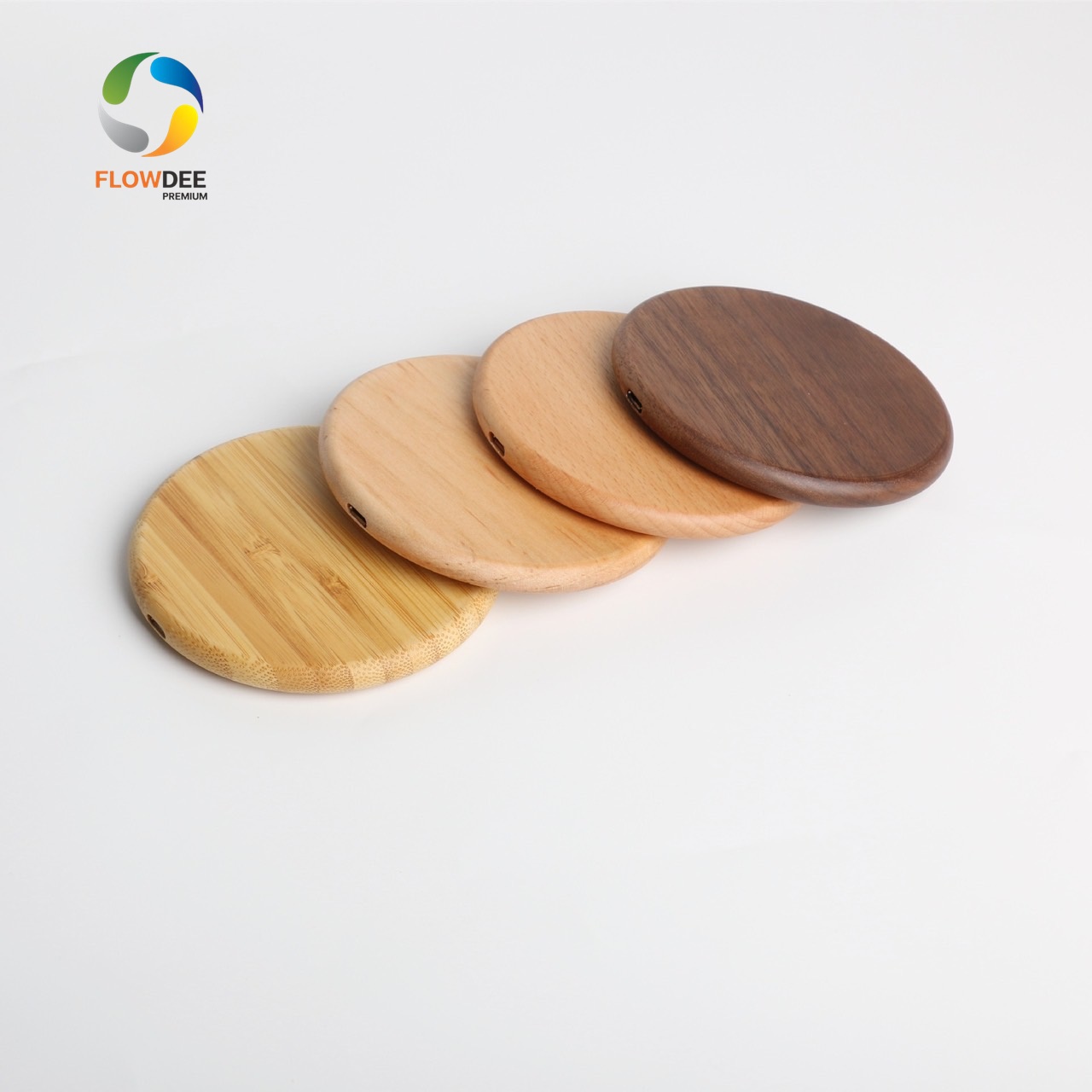 แท่นชาร์จไร้สายแบบไม้ Wireless Charger FWL005