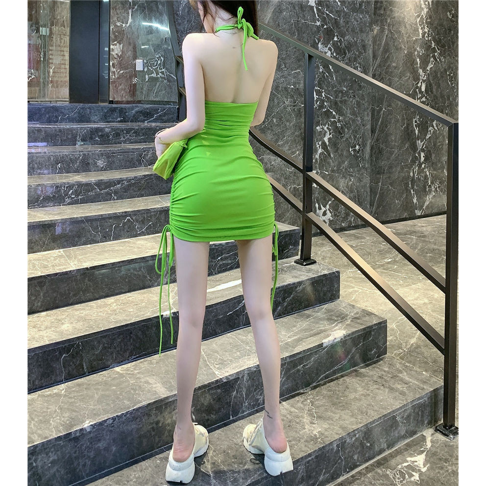 เดรสเซ็กซี่ สายโซ่ ด้านข้างปรับได้ CN2192