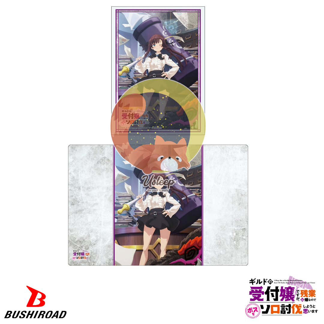 [PRE-ORDER] Bushiroad Sleeve & Rubber Mat V2 Guild no Uketsukejou desu ga, Zangyou wa Iya nanode Boss wo Solo Toubatsu Shiyou to Omoimasu : Alina Clover