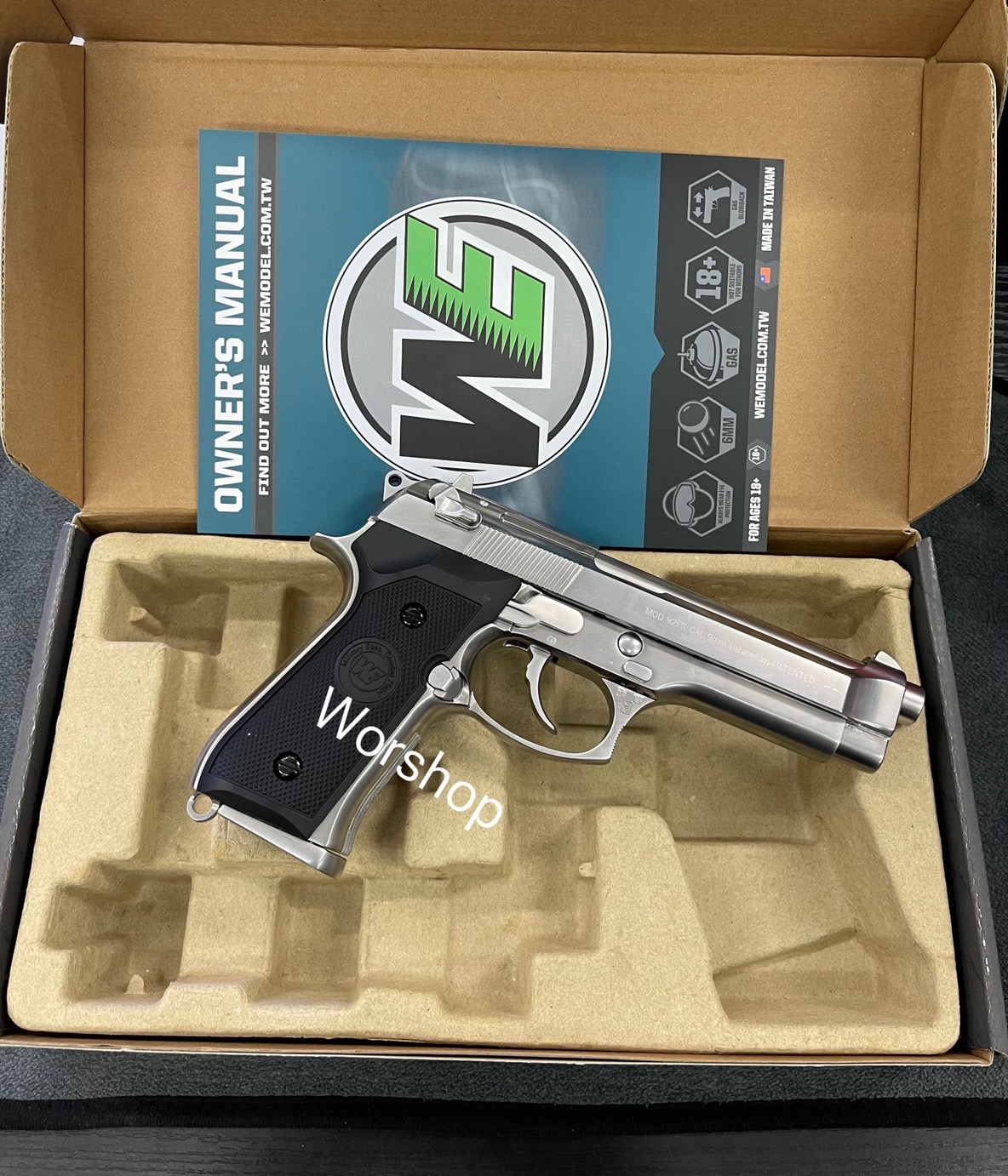 Beretta M92 สีเงิน - WE