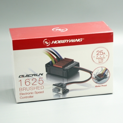 Hobbywing Quicrun 1625 1/18th Scale Brushed ESC 2-3S สปีดรถบังคับ มอเตอร์แปลงถ่าน กันน้ำ