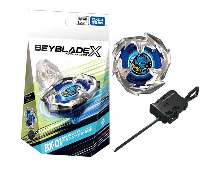 Beyblade X ของแท้ BX-01 Starter Dran Sword 3-60F (มีที่ชูท)