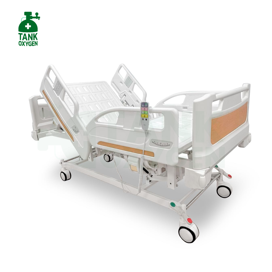 เตียงผู้ป่วยไฟฟ้า 4 ฟังก์ชั่น (Premium-Electric Hospital Bed) ปีกนกพรีเมี่ยม รุ่น Jolie Brown