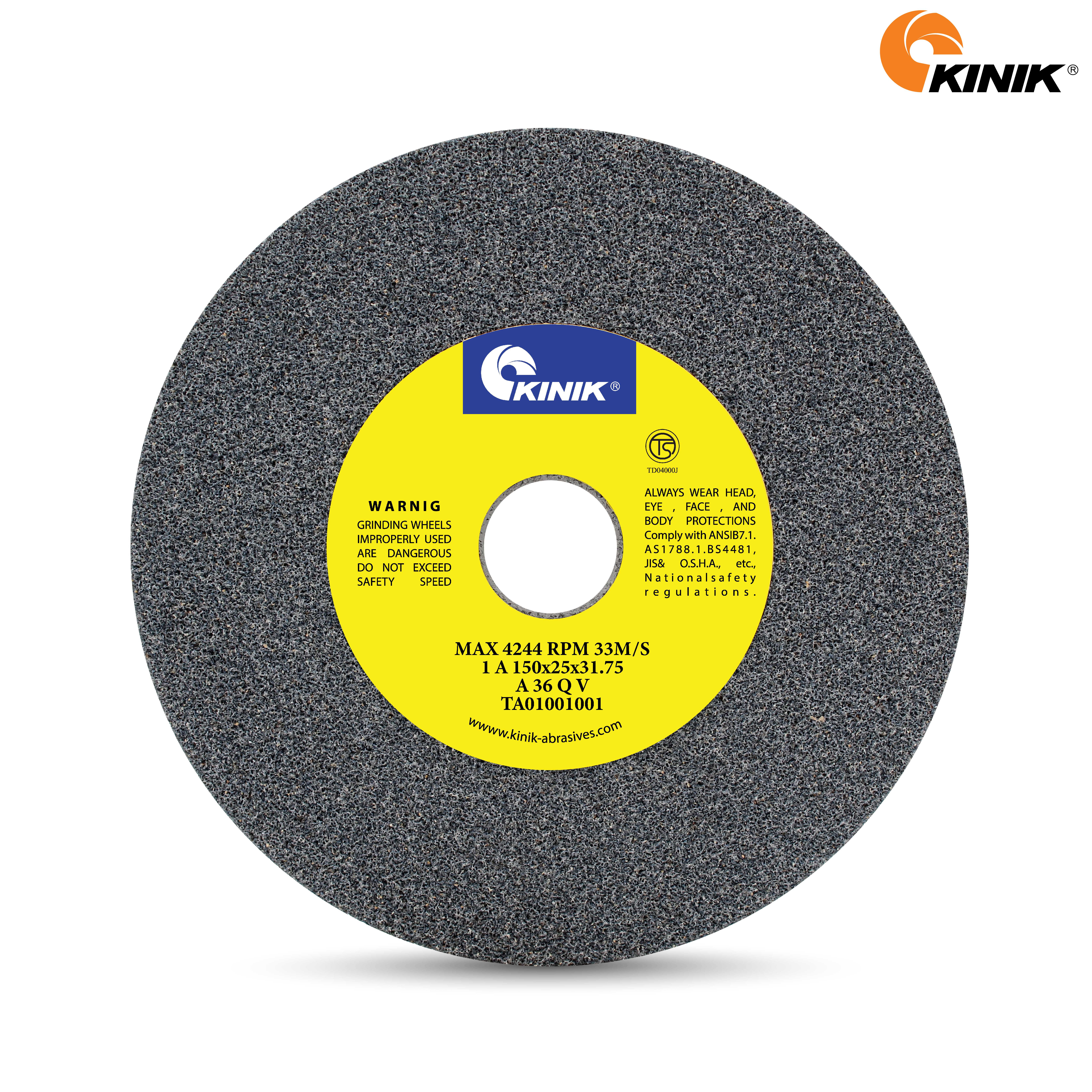 หินเจียร KINIK A36QV1A 150x25x31.75 mm.