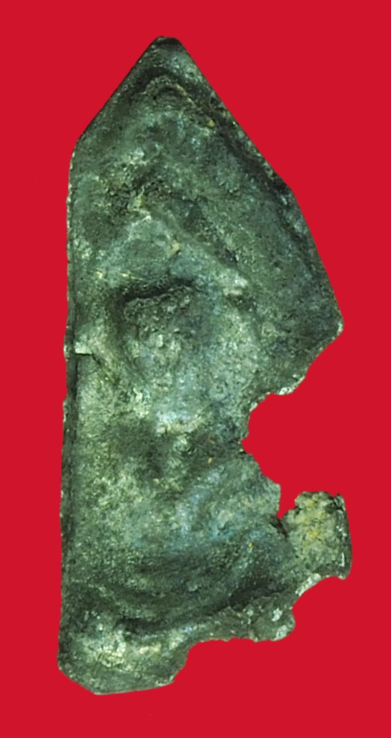 A5724 พระแผง 21 ตัดเดี่ยว กรุวัดราชบูรณะ อยุธยา เนื้อชินเงิน 13